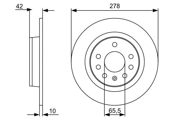 Bosch BD1369 Fren diski Premium2; arka küçük görsel 5