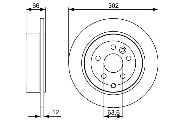 Bosch BD1372 Fren diski; arka küçük görsel 5