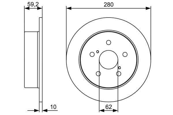 Bosch BD1374 Fren diski; arka küçük görsel 5
