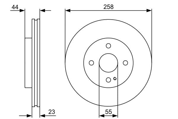 Bosch BD1386 Fren diski; ön küçük görsel 5