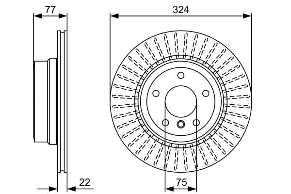 Bosch BD1412 Fren diski; arka küçük görsel 5