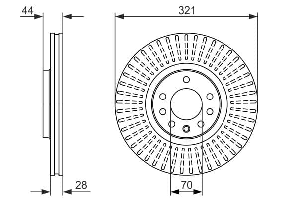 Bosch BD1414 Fren diski; ön küçük görsel 5