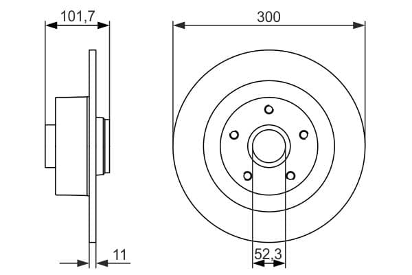 Bosch BD1416 Fren diski; arka küçük görsel 5