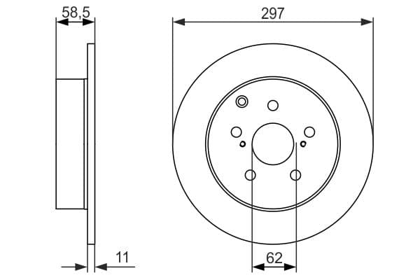 Bosch BD1417 Fren diski; arka küçük görsel 5