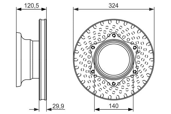 Bosch BD1443 Fren diski; arka küçük görsel 5