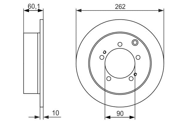 Bosch BD1446 Fren diski; arka küçük görsel 5