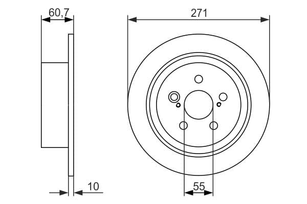 Bosch BD1456 Fren diski; arka küçük görsel 5
