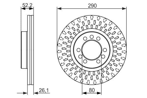 Bosch BD1471 Fren diski; ön küçük görsel 5