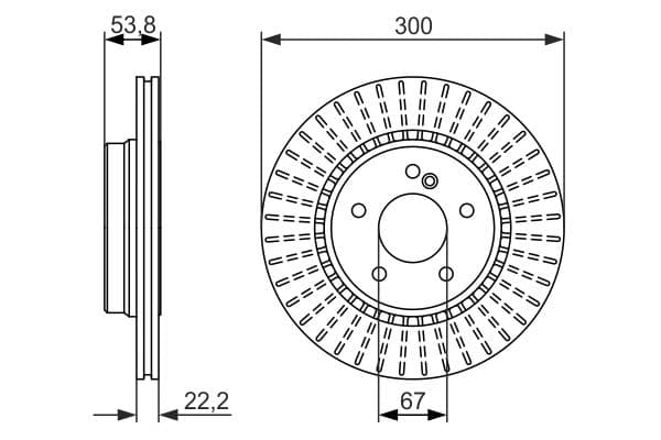 Bosch BD1497 Fren diski; arka küçük görsel 5