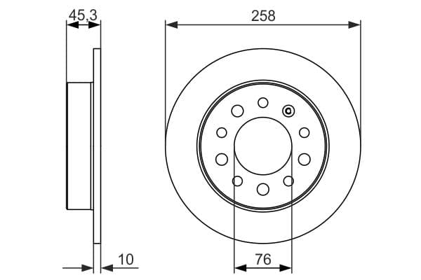 Bosch BD1532 Fren diski; arka küçük görsel 5
