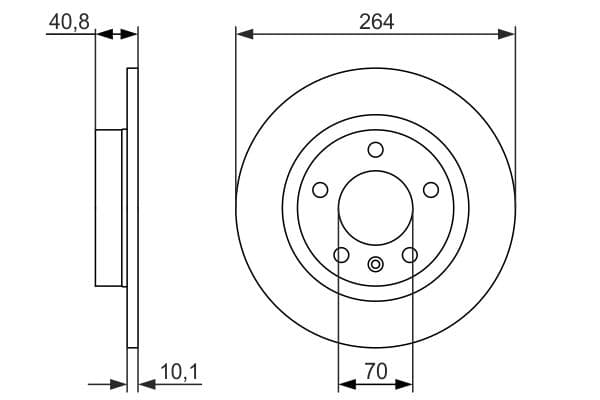 Bosch BD1547 Fren diski; arka küçük görsel 5