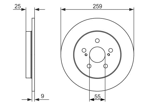 Bosch BD1553 Fren diski; arka küçük görsel 5