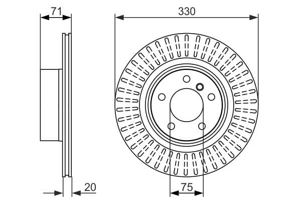 Bosch BD1559 Fren diski; arka küçük görsel 5
