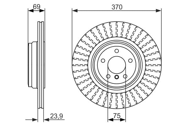 Bosch BD1562 Fren diski; arka küçük görsel 5