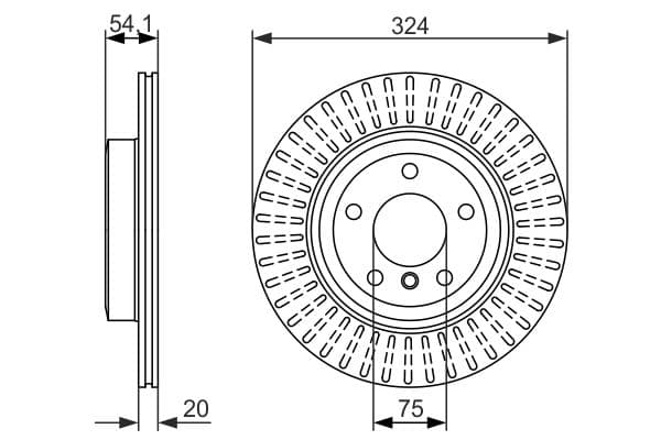 Bosch BD1563 Fren diski; arka küçük görsel 5