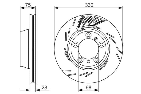Bosch BD1564 Fren diski; arka küçük görsel 5