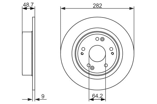 Bosch BD1569 Fren diski; arka küçük görsel 5