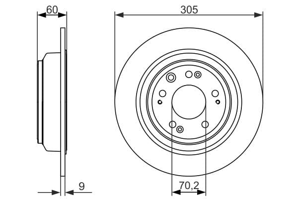 Bosch BD1571 Fren diski; arka küçük görsel 5