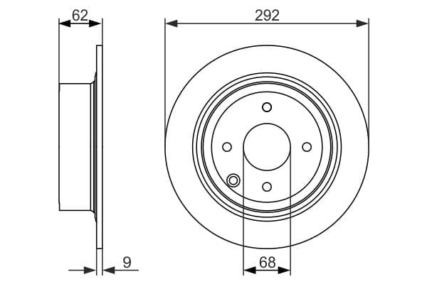 Bosch BD1572 Fren diski; arka küçük görsel 5