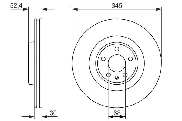 Bosch BD1577 Fren diski; ön küçük görsel 5