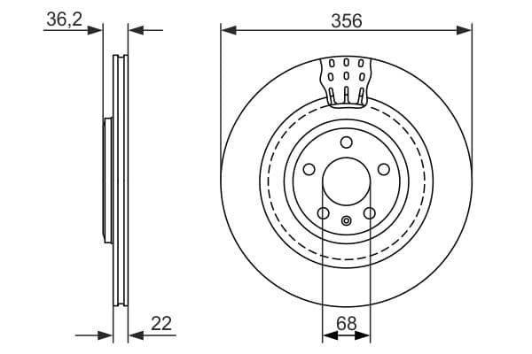 Bosch BD1579 Fren diski; arka küçük görsel 5