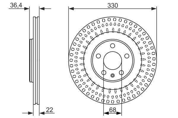 Bosch BD1580 Fren diski; arka küçük görsel 5