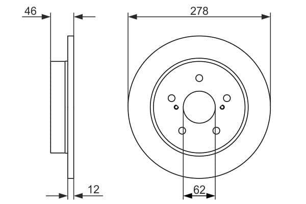 Bosch BD1582 Fren diski; arka küçük görsel 5