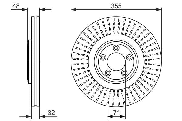 Bosch BD1584 Fren diski; ön küçük görsel 5