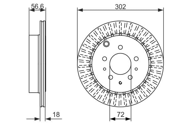 Bosch BD1587 Fren diski; arka küçük görsel 4