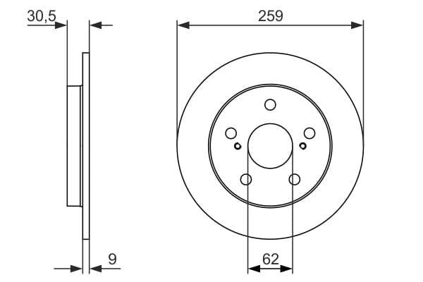 Bosch BD1595 Fren diski; arka küçük görsel 5