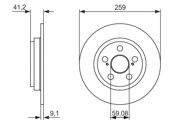 Bosch BD1596 Fren diski; arka küçük görsel 5