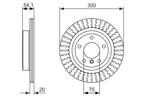 Bosch BD1605 Fren diski; arka küçük görsel 5