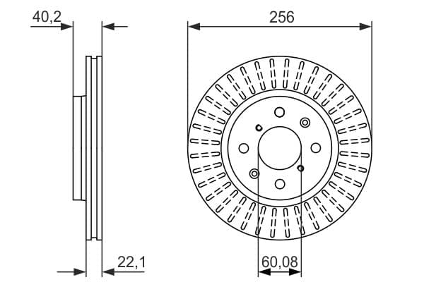 Bosch BD1618 Fren diski; ön küçük görsel 5