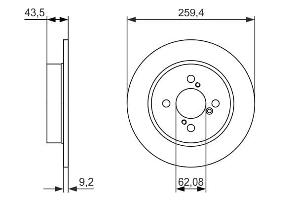 Bosch BD1622 Fren diski; arka küçük görsel 5