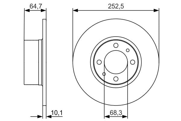 Bosch BD1264 Fren diski küçük görsel 5