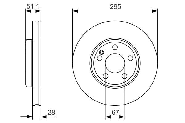 Bosch BD1688 Fren diski; ön küçük görsel 5