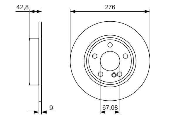 Bosch BD1690 Fren diski; arka küçük görsel 5