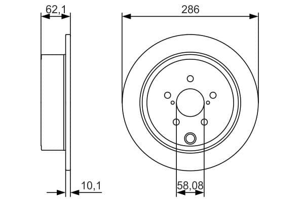 Bosch BD1697 Fren diski; arka küçük görsel 5