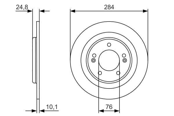 Bosch BD1700 Fren diski; arka küçük görsel 5