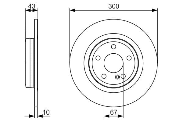 Bosch BD1725 Fren diski; arka küçük görsel 5