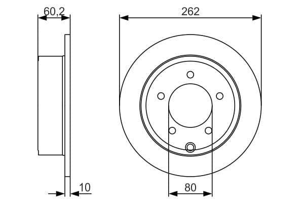 Bosch BD1726 Fren diski Premium1; arka küçük görsel 5