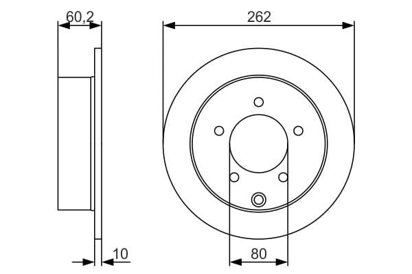 Bosch BD1728 Fren diski; arka küçük görsel 5