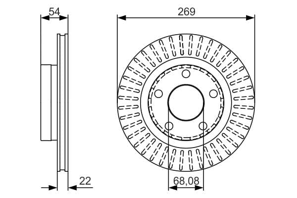 Bosch BD1729 Fren diski; arka küçük görsel 5
