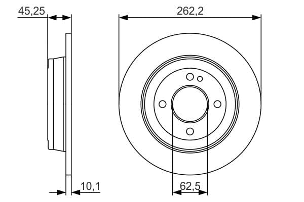 Bosch BD1731 Fren diski; arka küçük görsel 5