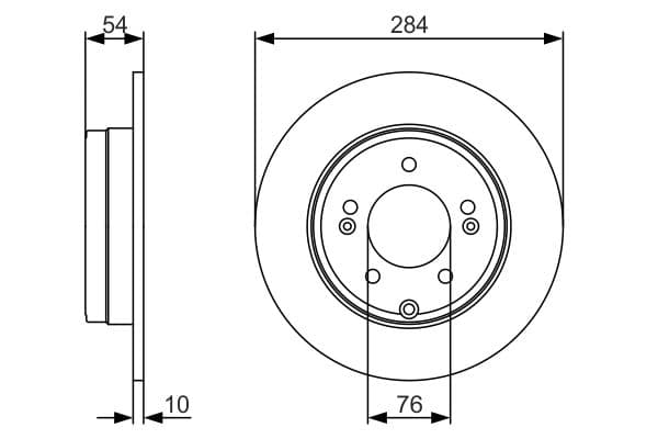Bosch BD1732 Fren diski; arka küçük görsel 5