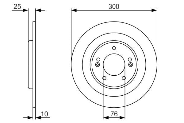 Bosch BD1733 Fren diski; arka küçük görsel 5