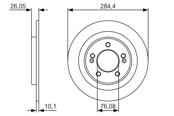 Bosch BD1734 Fren diski; arka küçük görsel 5