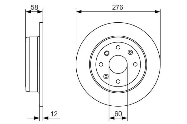 Bosch BD2128 Fren diski; arka küçük görsel 5