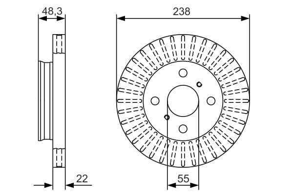 Bosch BD2134 Fren diski; ön küçük görsel 5