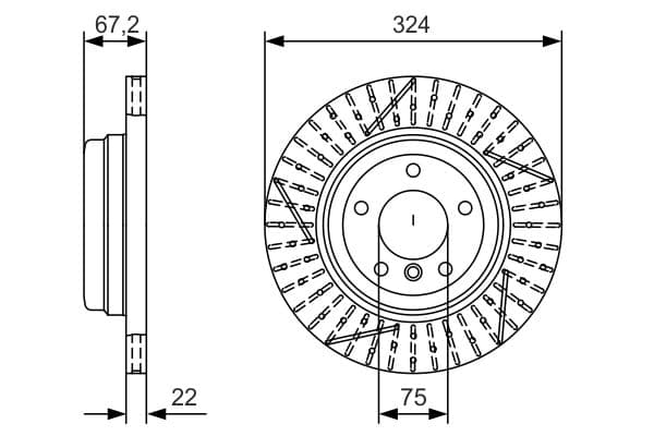Bosch BD2138 Fren diski; arka küçük görsel 5